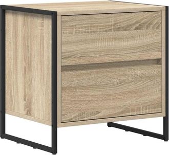 vidaXL Bedside Table Sonoma 50 x 39.5 x 50 cm Engineered Wood vidaXL