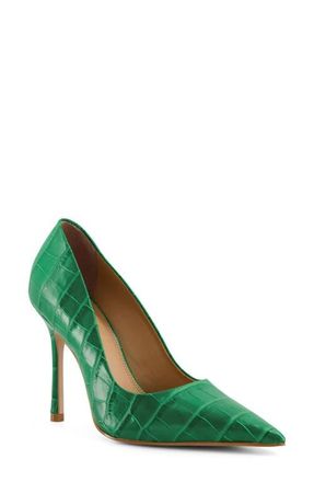 Dune London Bento Pointed Toe Pump in Medium Green at Nordstrom, Size 6Us