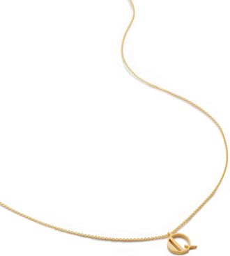Monica Vinader Alphabet Q pendant necklace - women - 18kt Gold/Recycled Silver - One Size