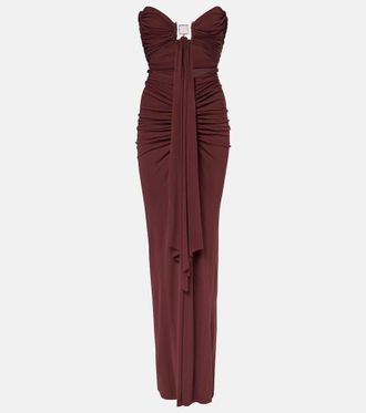 CHRISTOPHER ESBER Abito lungo Bezel Quartz in jersey