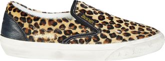 Golden Goose Leopard Print Elastic Side Panels Sneakers