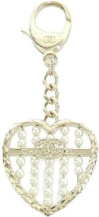 Chanel Pre-owned Accessories, female, Multicolor, Size: ONE SIZE Pre-owned Pearl Keyring