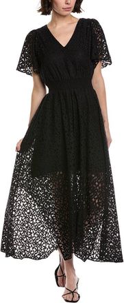 CeCe by Cynthia Steffe Cece Smocked Waist Flutter Sleeve Maxi Dress