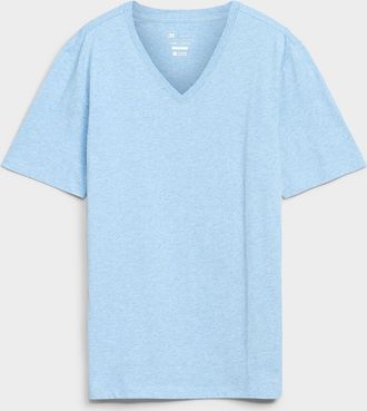 Le 31 Mens 100% organic cotton V-neck T-shirt Standard fit