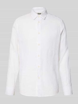 Drykorn Drykorn Slim Fit Freizeithemd aus Leinen-Baumwoll-Mix Modell RAMIS in Weiss, Gr&ouml;&szlig;e XXL