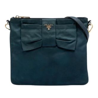 Prada Pre-owned Cross Body Bags, female, Blue, Size: ONE SIZE Pre-owned Crossbody Bag