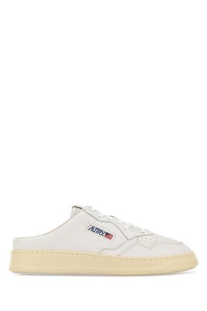 Autry White Leather Mule Sneakers