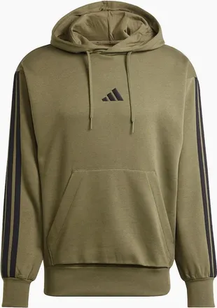 adidas Mens Mens Fleece 3 Stripes Hoodie - Tan - Size: 38