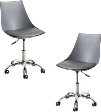 Regalos Miguel Regalos Miguel - Packs Sillas - Pack 2 Sillas Blok Office - Gris Oscuro