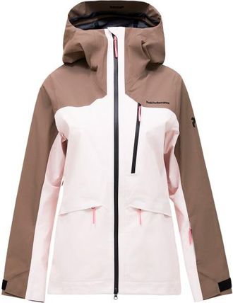 Peak Performance Vertec 3L Jacket Skijacke f&uuml;r Damen | wei&szlig;/braun