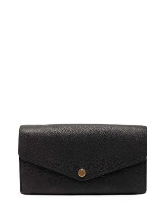 Louis Vuitton 2021-2025 Monogram Empreinte Sarah Wallet long wallets - Black