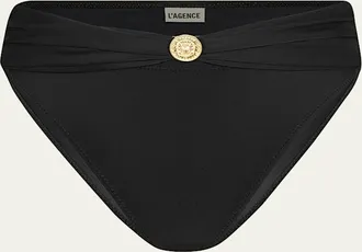 L'agence Miya Solid Classic Bikini Bottoms
