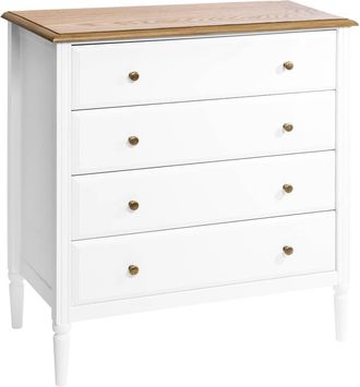 Atmosphera Atmosphera - C&oacute;moda solen - Blanco Y Madera Cr&eacute;ateur DInt&eacute;rieur