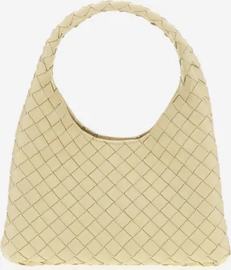 Bottega Veneta Womens Handbag Woven Lambskin Ivory Leather Handbags Hand Bags