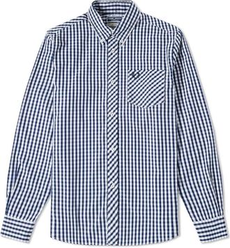 Fred Perry Hombre, Camisas, Azul, Talla: L