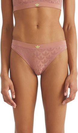 adidas Originals Microterrot Monogram Bikini Briefs in Warm Clay at Nordstrom, Size Xx-Large