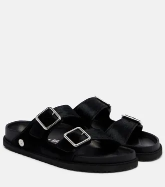 Birkenstock Arizona calf hair slides