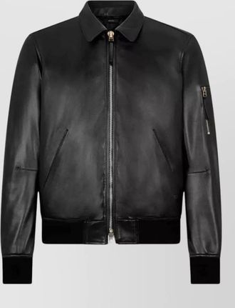 Tom Ford nappa plonge collar bomber jacket