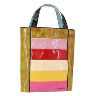 Chanel Pre-owned Tote Bags, female, Multicolor, Size: ONE SIZE Pre-owned Coated Canvas Tote Bag