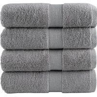 OEM Toallas De Mano Premium Solund, Juego De 4. Gris, 30 X 50 Cm, 600 G/m&sup2;. - Crezuo