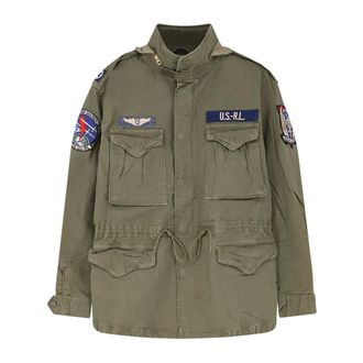 Polo Ralph Lauren Parkas, male, Green, Size: 2XL Icnc FLD JKT Lined Field Jacket