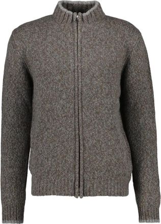 Fedeli Favonio Ritssluiting Vest - Heren - Vesten - Grijs - XL - Wol - Truien & Vesten