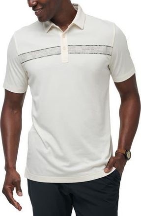 Travis Mathew Kayak Cruise Chest Stripe Polo in Vanilla Ice at Nordstrom Rack, Size Medium