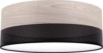 OEM L&aacute;mpara De Techo De Plexi De Madera Negra 40cm Roble Blanqueado