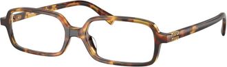Miu Miu Glasses, unisex, Brown, Size: 51 MM 0MU 01Yv