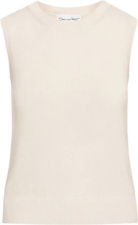Oscar De La Renta Top van scheerwol - Beige