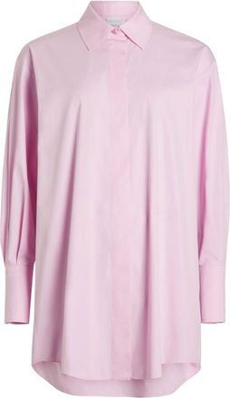 Patou Iconic mini shirt dress - women - Organic Cotton - 36 - Pink