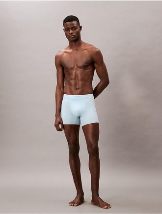 Calvin Klein Mens Invisibles Ultra Light Boxer Brief - Blue - XL
