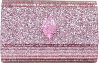 Kurt Geiger Tassen, Dames, Roze, ONE Size, Party Eagle Clutch Drench
