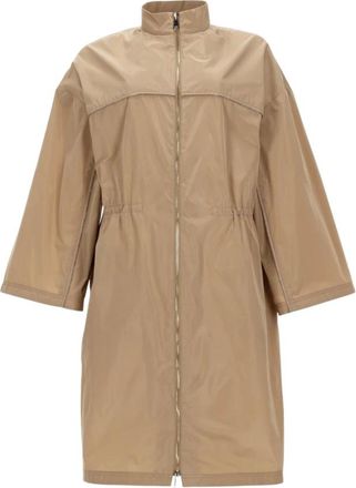 Fabiana Filippi Dames, Mantels, Beige, Maat: S