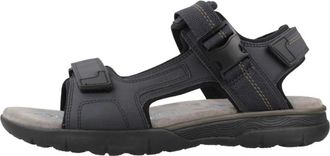Geox U Spherica EC5 Sandal - Heren - Sandalen - Blauw - 44 EU - Leer - Schoenen
