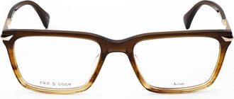 Rag & Bone Mens Brown Rectangular Eyeglass Frames RNB7043-1