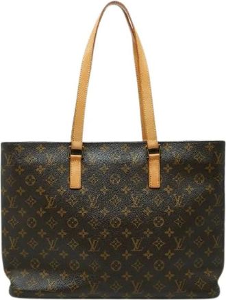 Louis Vuitton Pre-owned Monogram Tote Bag - Dames - Vintage Shopper - Bruin - ONE Size - Leer - Vintage
