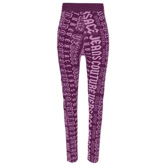 Versace Jeans Couture Dames, Broeken, Paars, Maat: 2XS