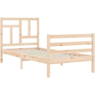 vidaXL Bed Frame without Mattress 90x200 cm Solid Wood Vidaxl
