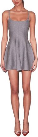 Fleur du Mal Knit Corset Dress in Heather Grey at Nordstrom, Size X-Small