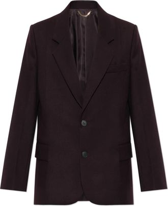 Victoria Beckham Wolblazer met dubbele split - Dames - Blazers - Rood - S - Wol - Jassen