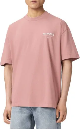 AllSaints Backstage Graphic T-shirt in Woodrose Pink at Nordstrom, Size Xx-Large