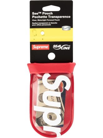 SUPREME small SealLine See pouch - unisex - Nylon/Plastic - One Size - Red