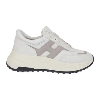 Hogan Suede and Technical Fabric Trainers