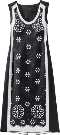Marc Jacobs Trompe Loeil Eyelet Dress - Dames - Casual kleedjes - Zwart - L - Kleedjes