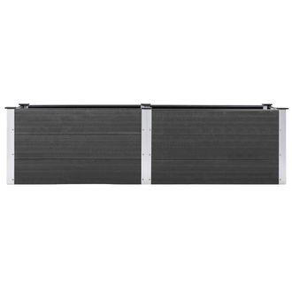 Berkfield Home Garden Raised Bed 200x50x54 cm WPC Grey | Size: 200 x 50 x 54 cm