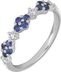 Bony Levy El Mar 18K White Gold Sapphire & Diamond Stackable Ring at Nordstrom Rack, Size 6.5
