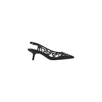 Ash Black Leather High Heel Womens Pumps