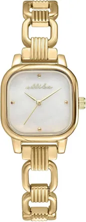 Ettika Womens Classic Square Bracelet Watch In Gold