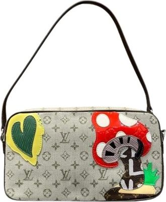 Louis Vuitton Pre-owned Monogram Mini Handbag - Dames - Vintage Schoudertas - Veelkleurig - ONE Size - Katoen - Vintage